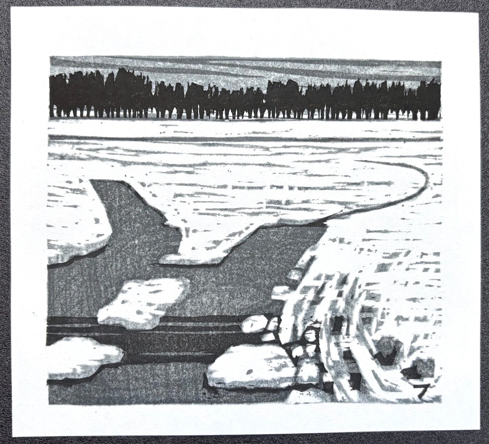 - On the Snowy Riverbank -