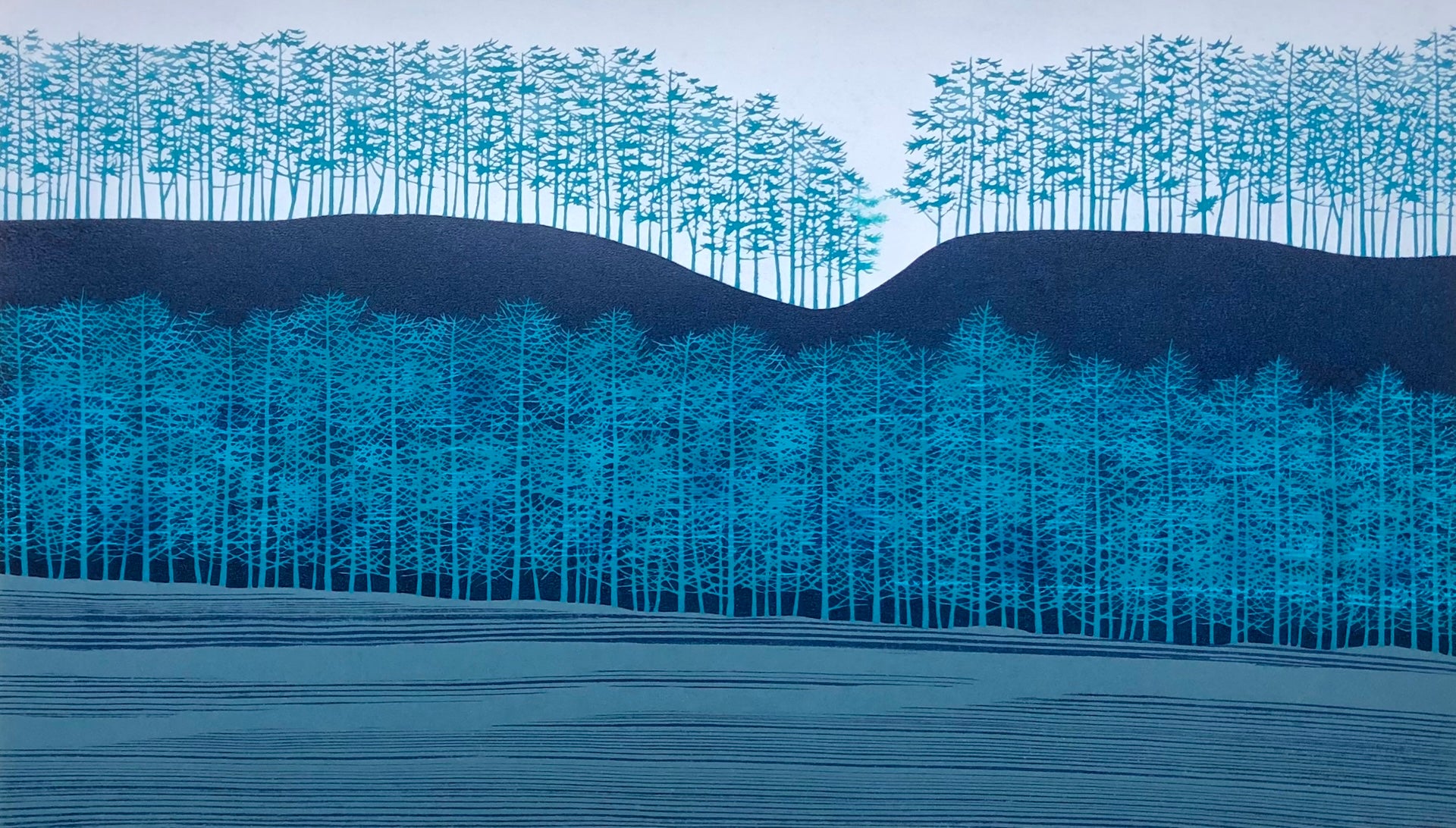 - Hirogaru kigi, Ao (Stretch of Trees - Blue) -