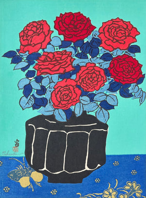 - Red Roses in a Vase - Limited Edition