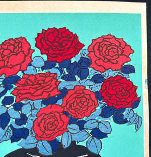 - Red Roses in a Vase - Limited Edition
