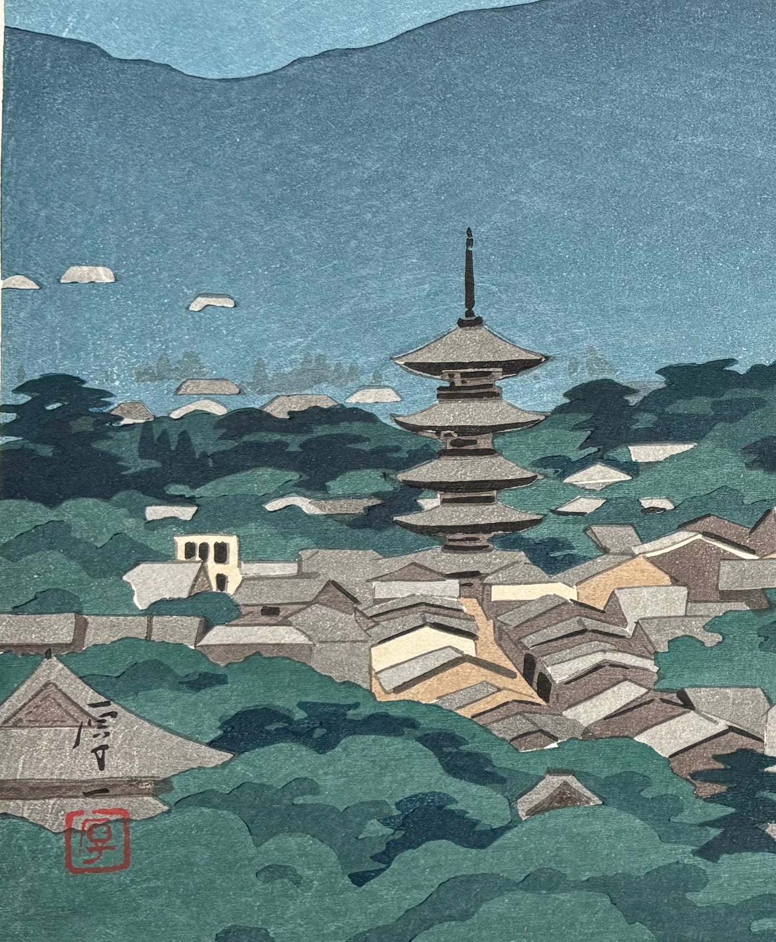 - Higashiyama Tenbo (View of Higashiyama, Kyoto),  First edition -