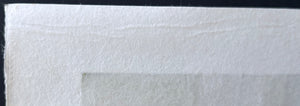  Linear fiber clumps are visible along the top edge on the verso. These are natural characteristics of handmade washi paper rather than condition issues. 