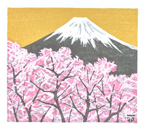 - Mount Fuji and Cherry Blossoms -