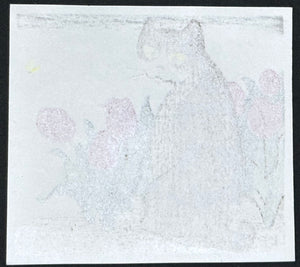 - Cat and Tulips -