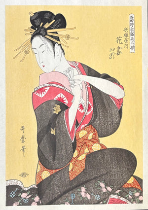 - Tōji Zensei Bijin Zoroi, Hyōgoya uchi Hanazuma (A Collection of Contemporary Popular Beauties: Hanazuma of the Hyōgoya House)-