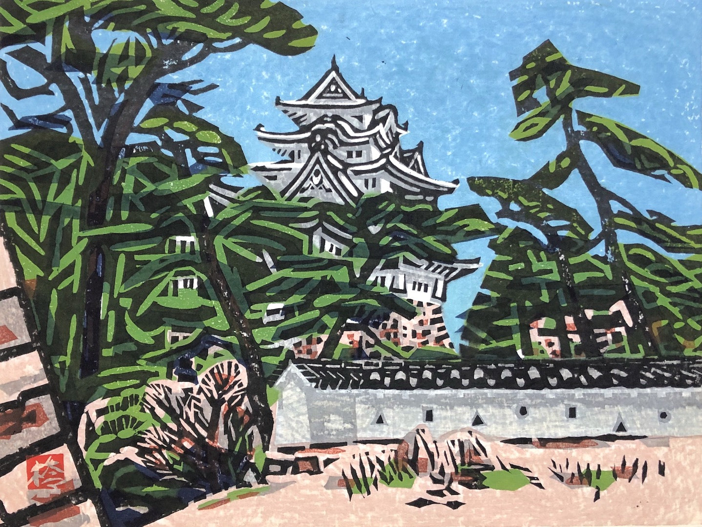 - Himeji-jo Soshun (Himeji Castle in Early Spring) -