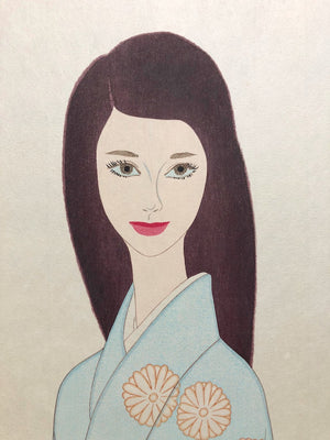 - Kiku no Shiratsuyu (Modern beauty in Kimono, Chrysantemum) -