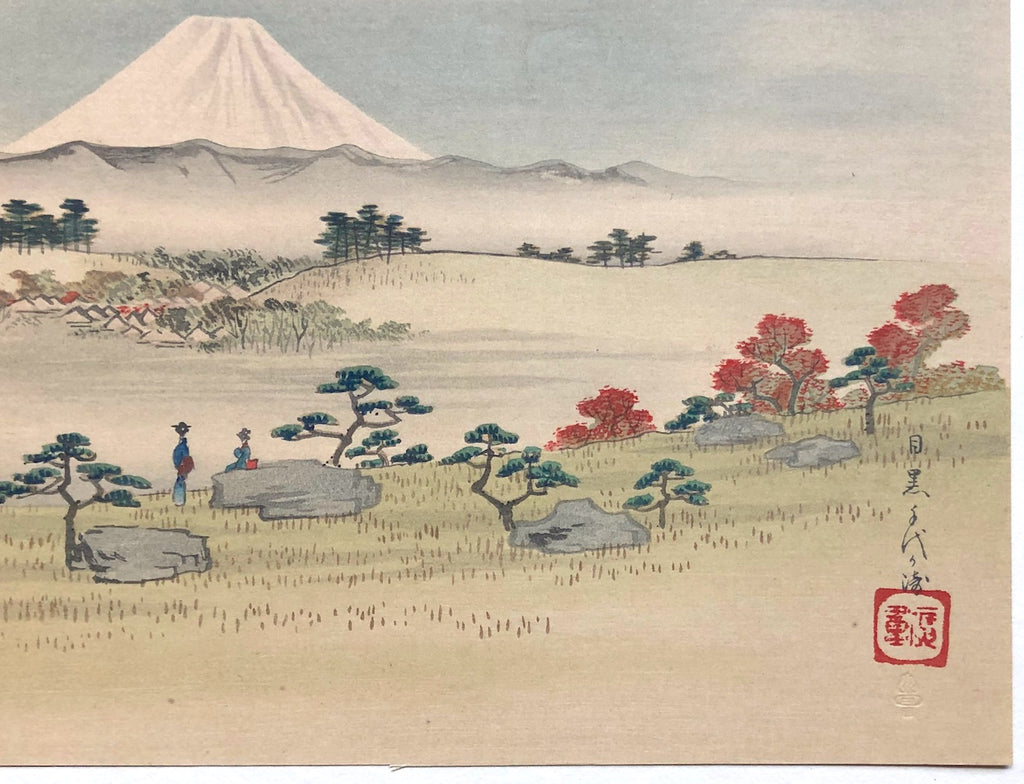 - Fuji Jū-Nikei no uchi, Meguro Chiyogasaki (Chiyo Promontory at Meguro, From Twelve Views of Mt. Fuji) -