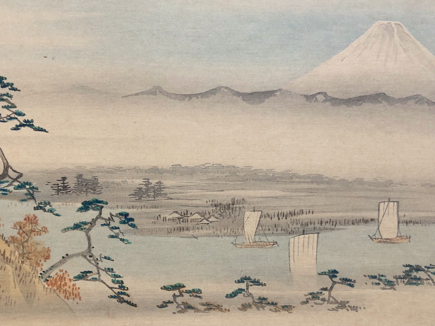 - Fuji Jū-Nikei no uchi, Shimosa Konodai  (Konodai in Shimosa Province, From Twelve Views of Mt. Fuji) -