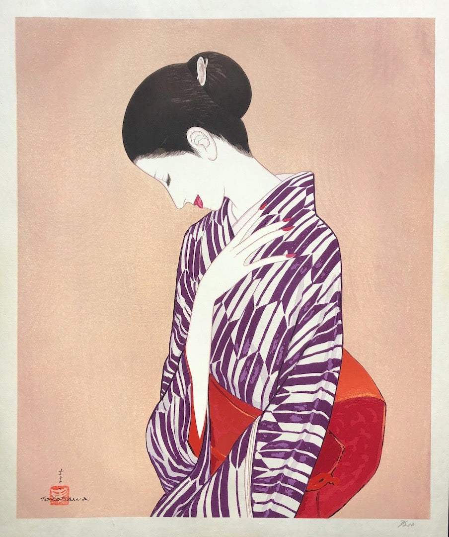 - Yagasuri  (Modern beauty in Yagasuri Kimono)