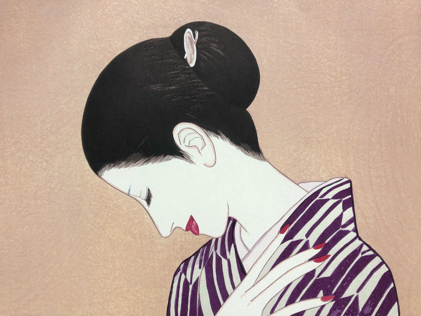 - Yagasuri  (Modern beauty in Yagasuri Kimono)