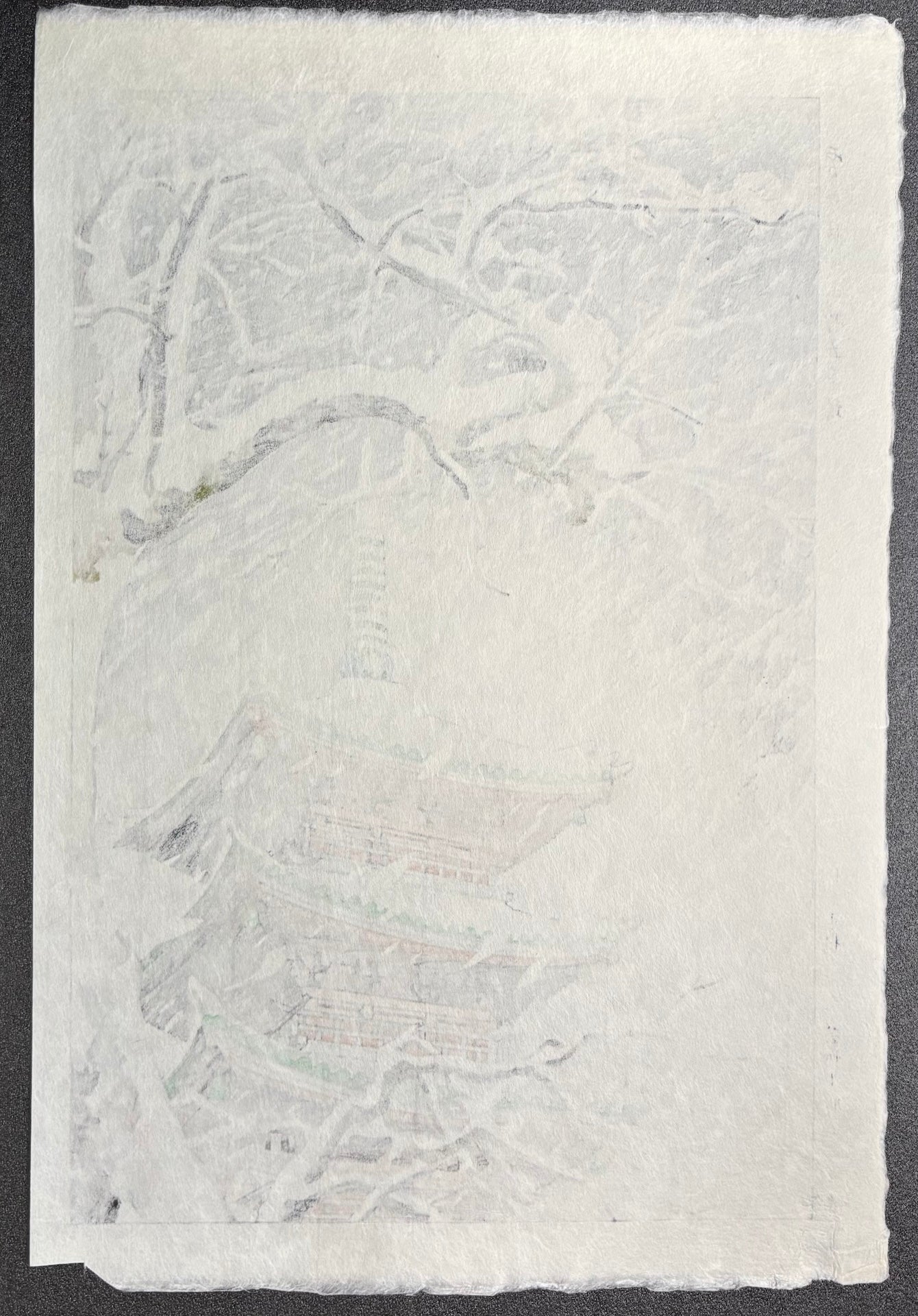 - Yuki no hi, Ueno Goju no tou  (Snowy Day, Five-story Pagoda at Ueno) -