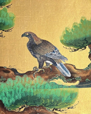 - Matsutaka-zu (Hawk and Pine Tree) -