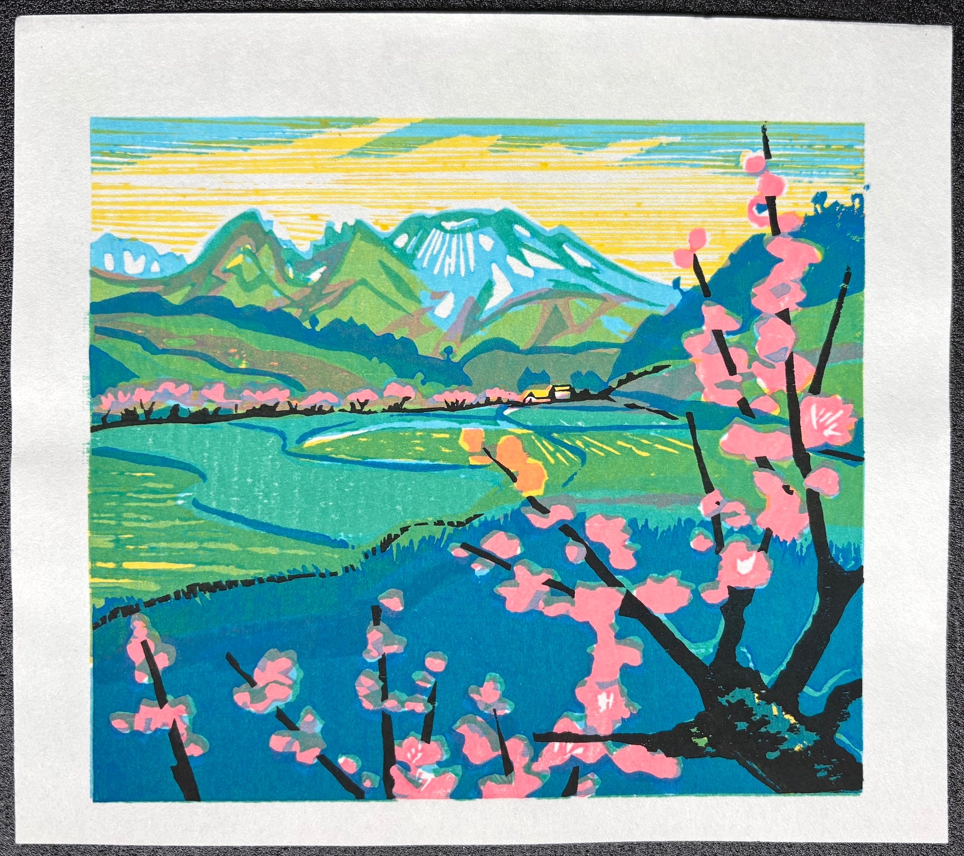 - Mountain Village in Spring -