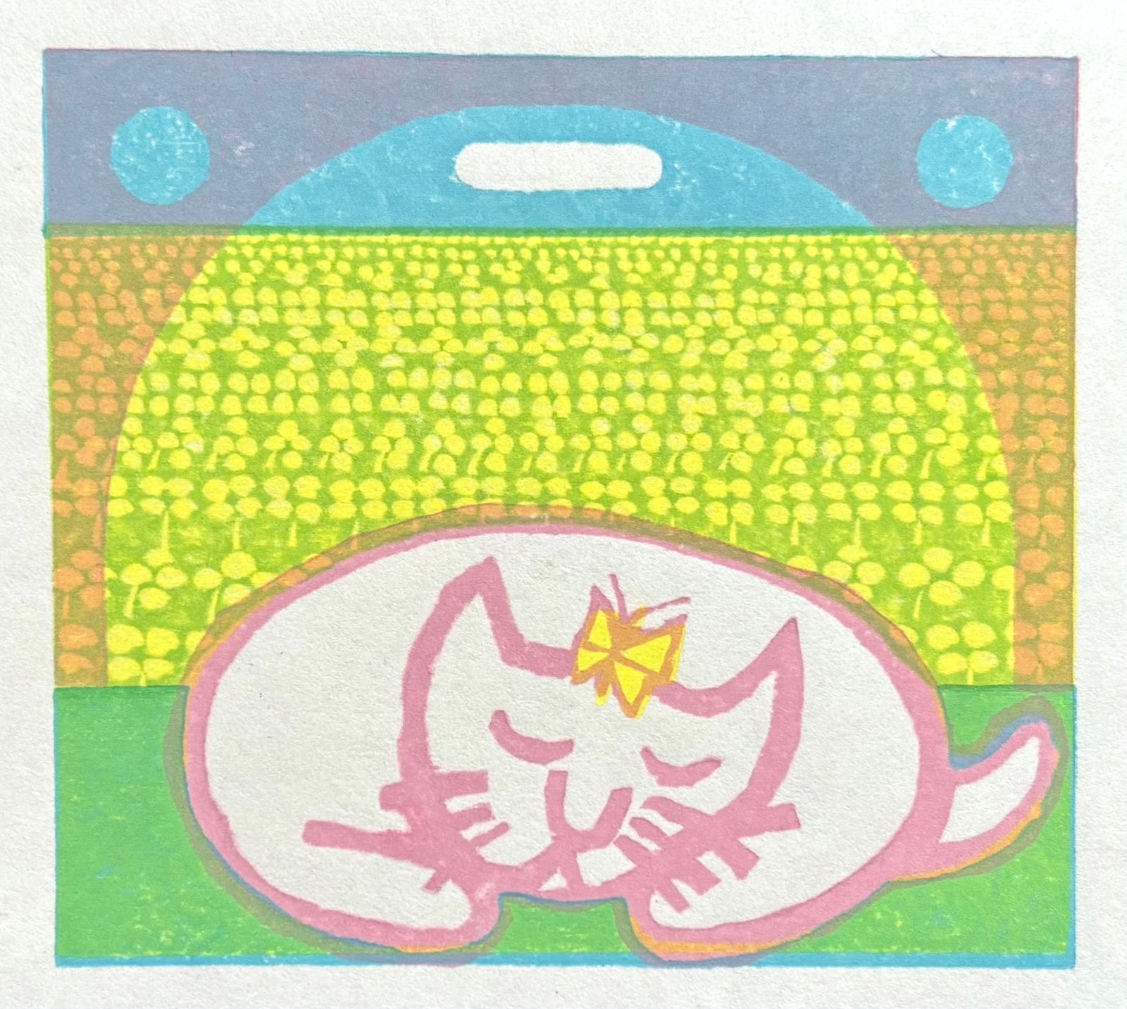  - Happy Cat’s Spring Nap - Morikazu Maeda - SAKURA FINE ART