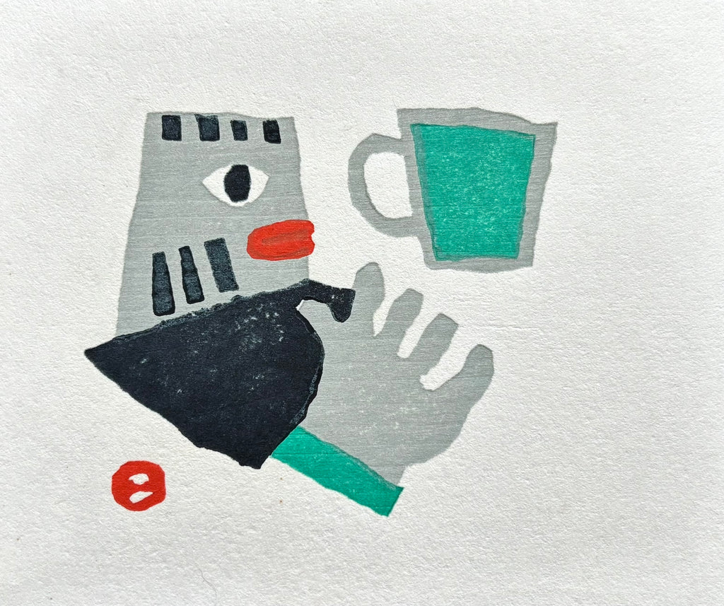 - Man and Cup -