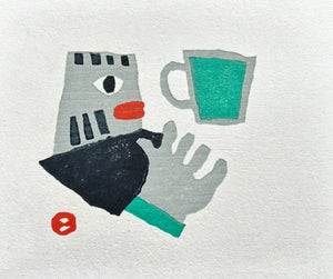 - Man and Cup -