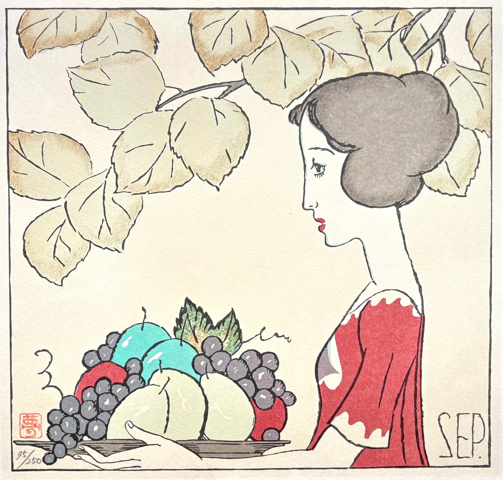  - Aki (Autumn), Limited edition - Yumeji Takehisa - SAKURA FINE ART