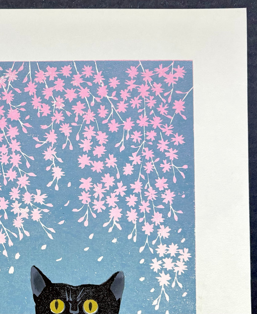 - Cats and Sakura (Black cats) -