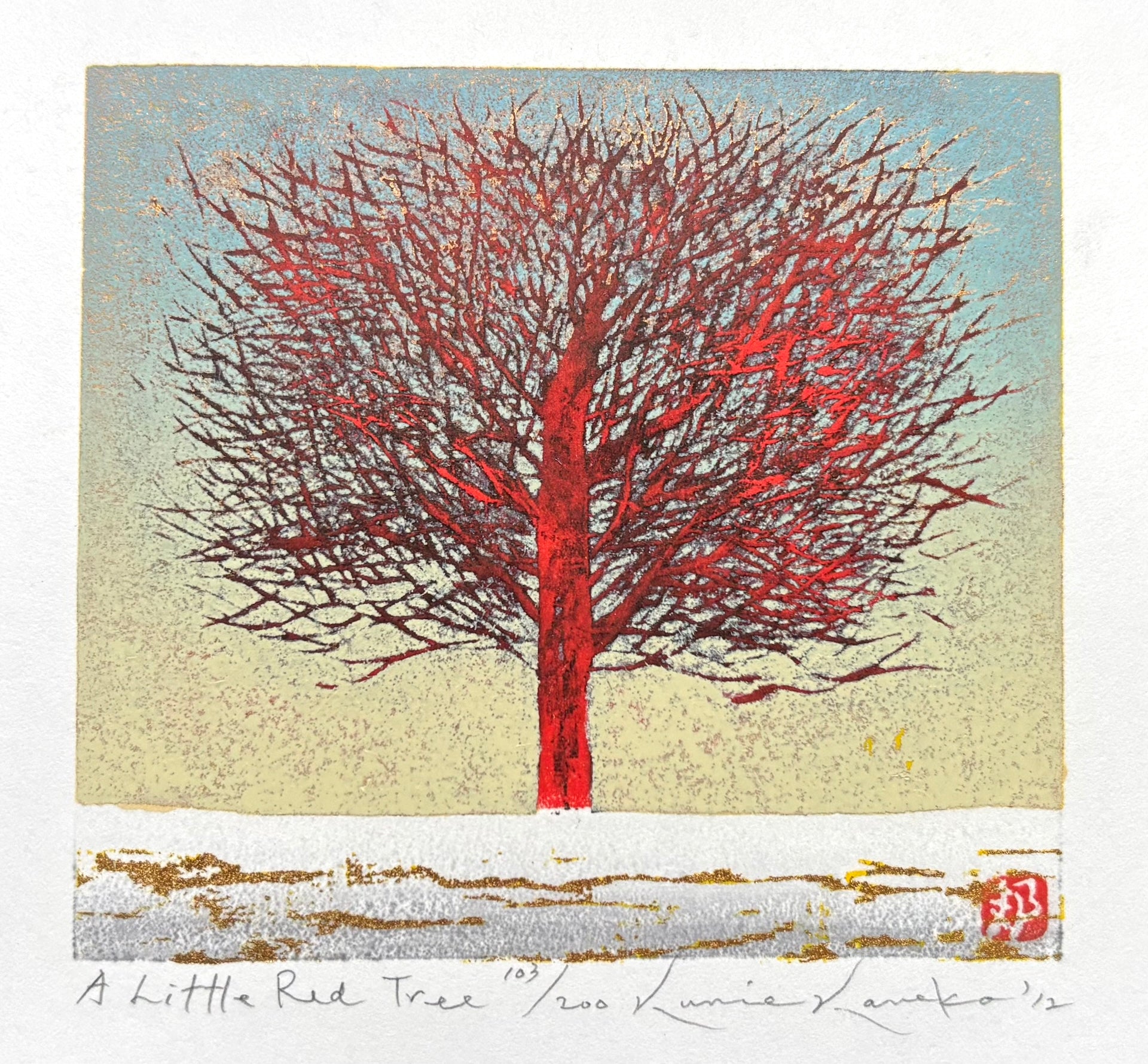  - A Little Red Tree - Kunio Kaneko - SAKURA FINE ART