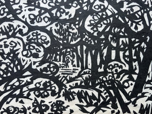  - A Walk with a Dog in the Woods - Kihei Sasajima - SAKURA FINE ART
