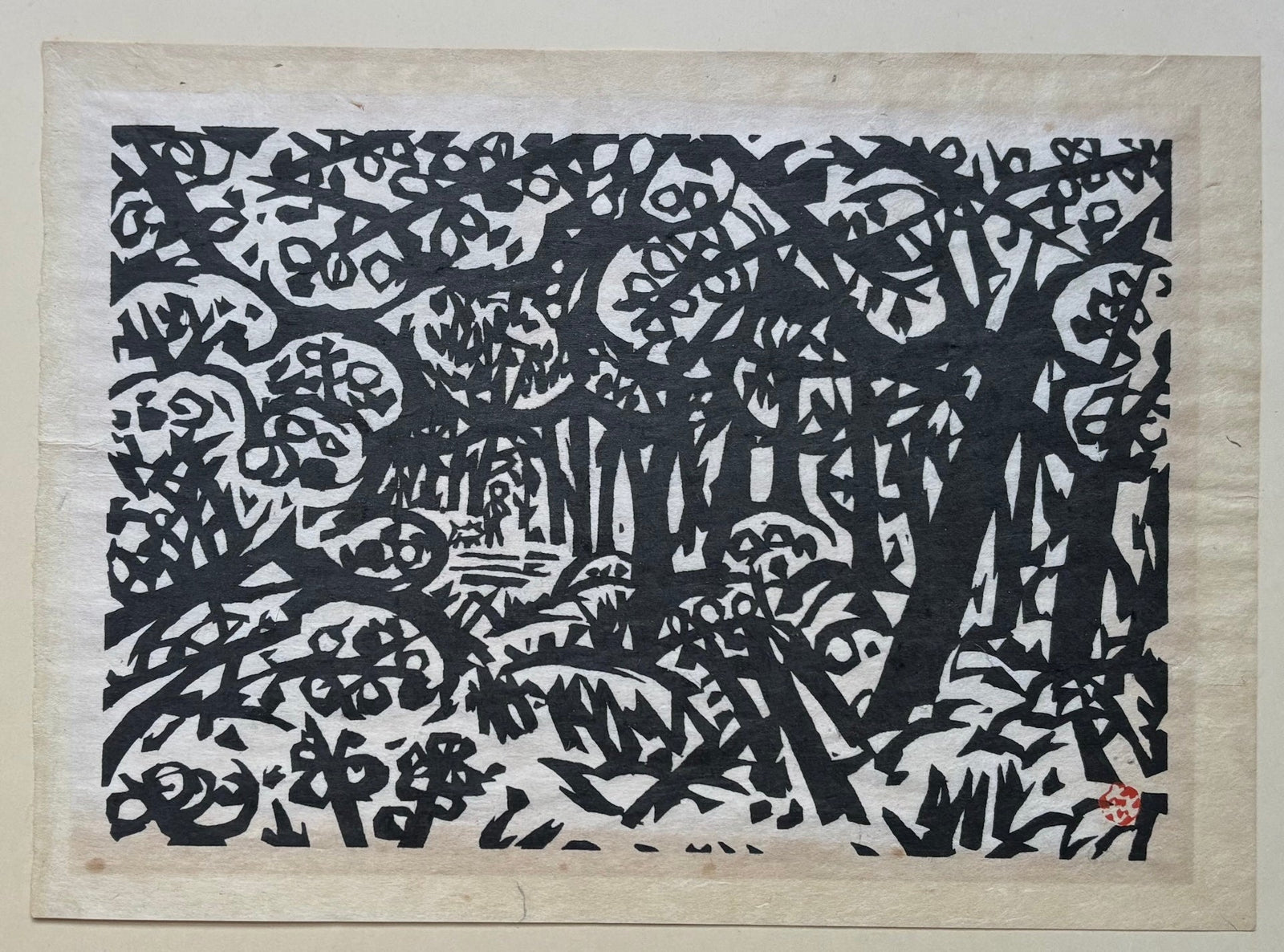  - A Walk with a Dog in the Woods - Kihei Sasajima - SAKURA FINE ART