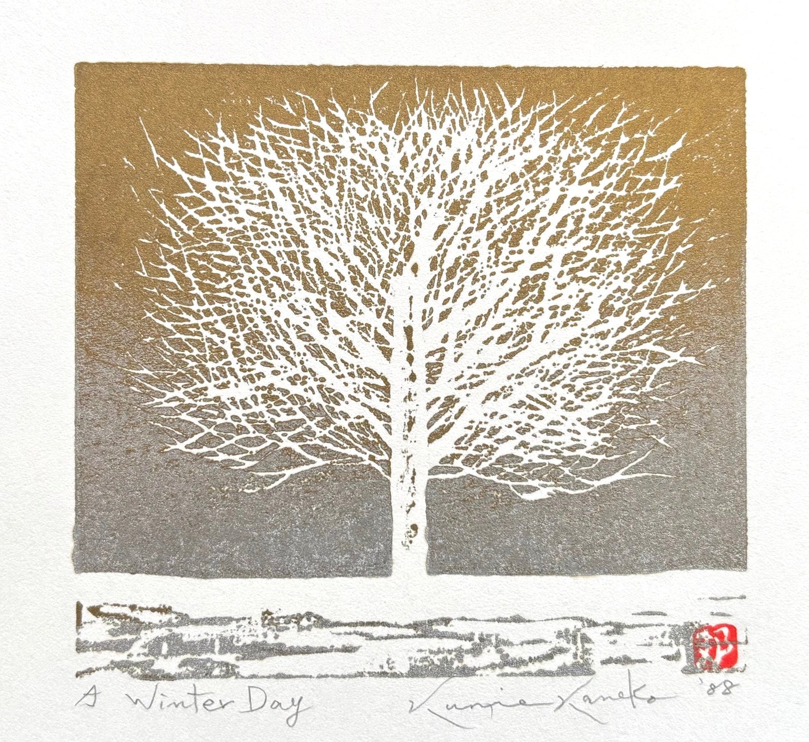  - A Winter Day - Kunio Kaneko - SAKURA FINE ART