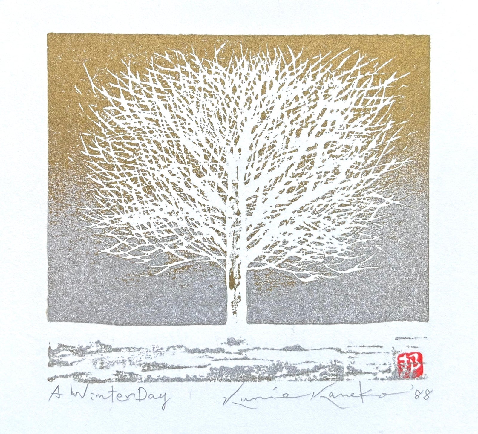  - A Winter Day - Kunio Kaneko - SAKURA FINE ART