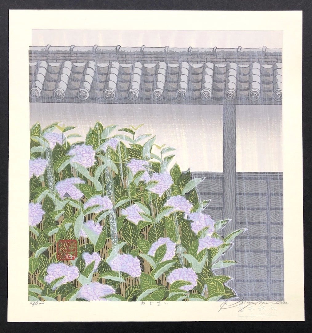 Ajisai (Hydrangea) - Shufu Miyamoto - SAKURA FINE ART