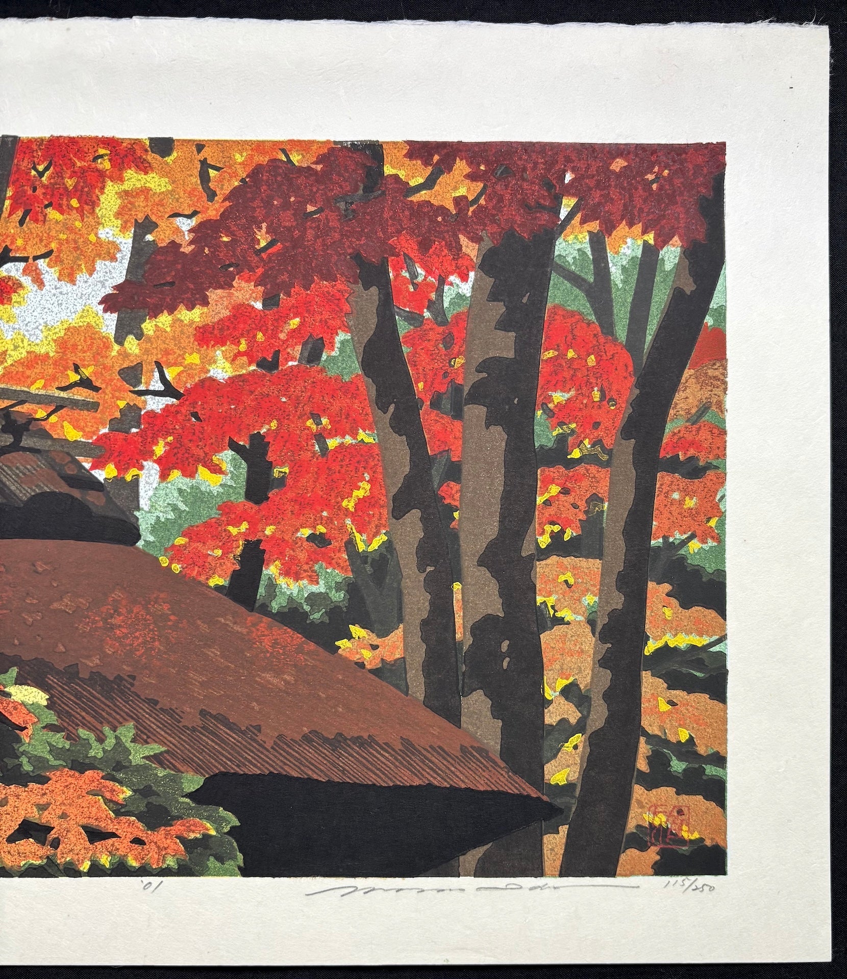  - Aki no Gioj - ji (Gio - ji Temple in Autumn, Kyoto) - Masao Ido - SAKURA FINE ART