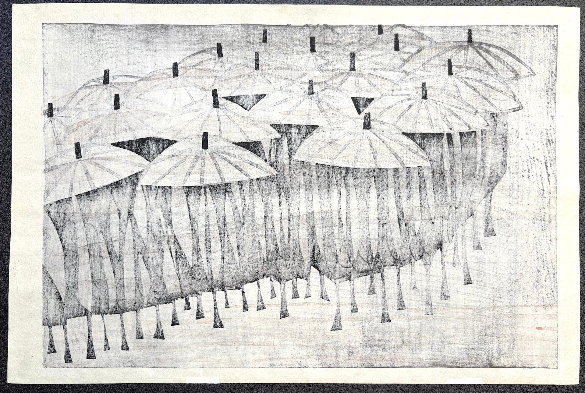  - Ame no Hi, B (Rainy Day,B), 1965 - Takeji Asano - SAKURA FINE ART