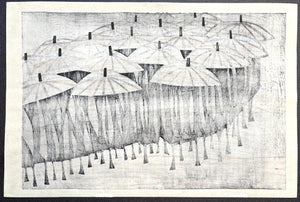  - Ame no Hi, B (Rainy Day,B), 1965 - Takeji Asano - SAKURA FINE ART