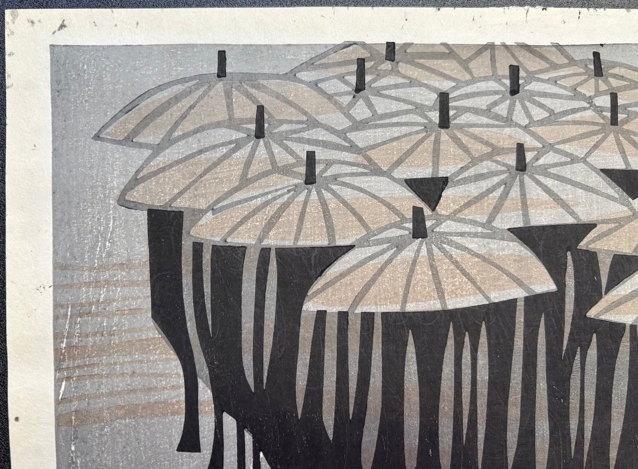  - Ame no Hi, B (Rainy Day,B), 1965 - Takeji Asano - SAKURA FINE ART