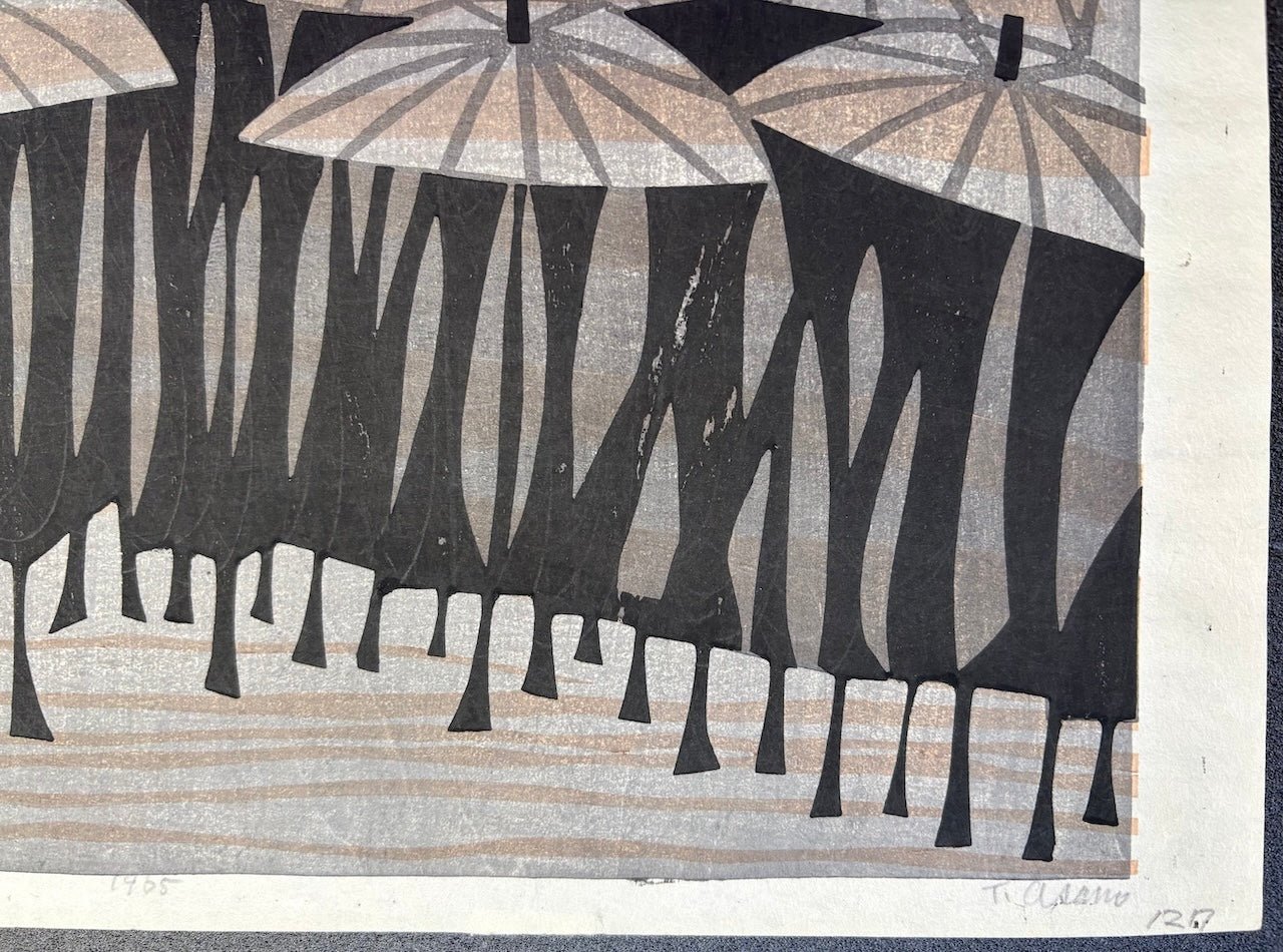  - Ame no Hi, B (Rainy Day,B), 1965 - Takeji Asano - SAKURA FINE ART