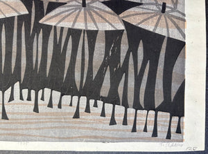  - Ame no Hi, B (Rainy Day,B), 1965 - Takeji Asano - SAKURA FINE ART