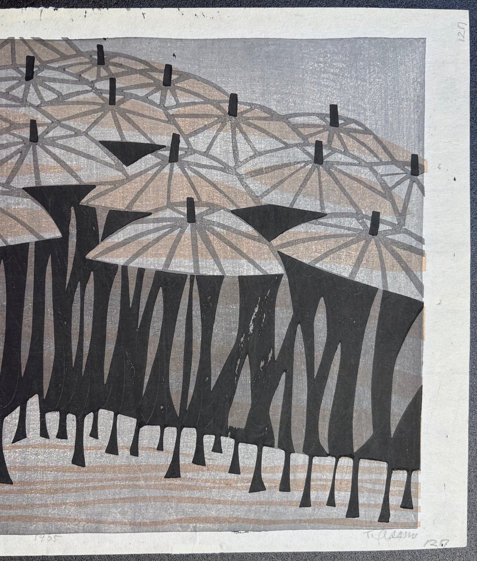  - Ame no Hi, B (Rainy Day,B), 1965 - Takeji Asano - SAKURA FINE ART