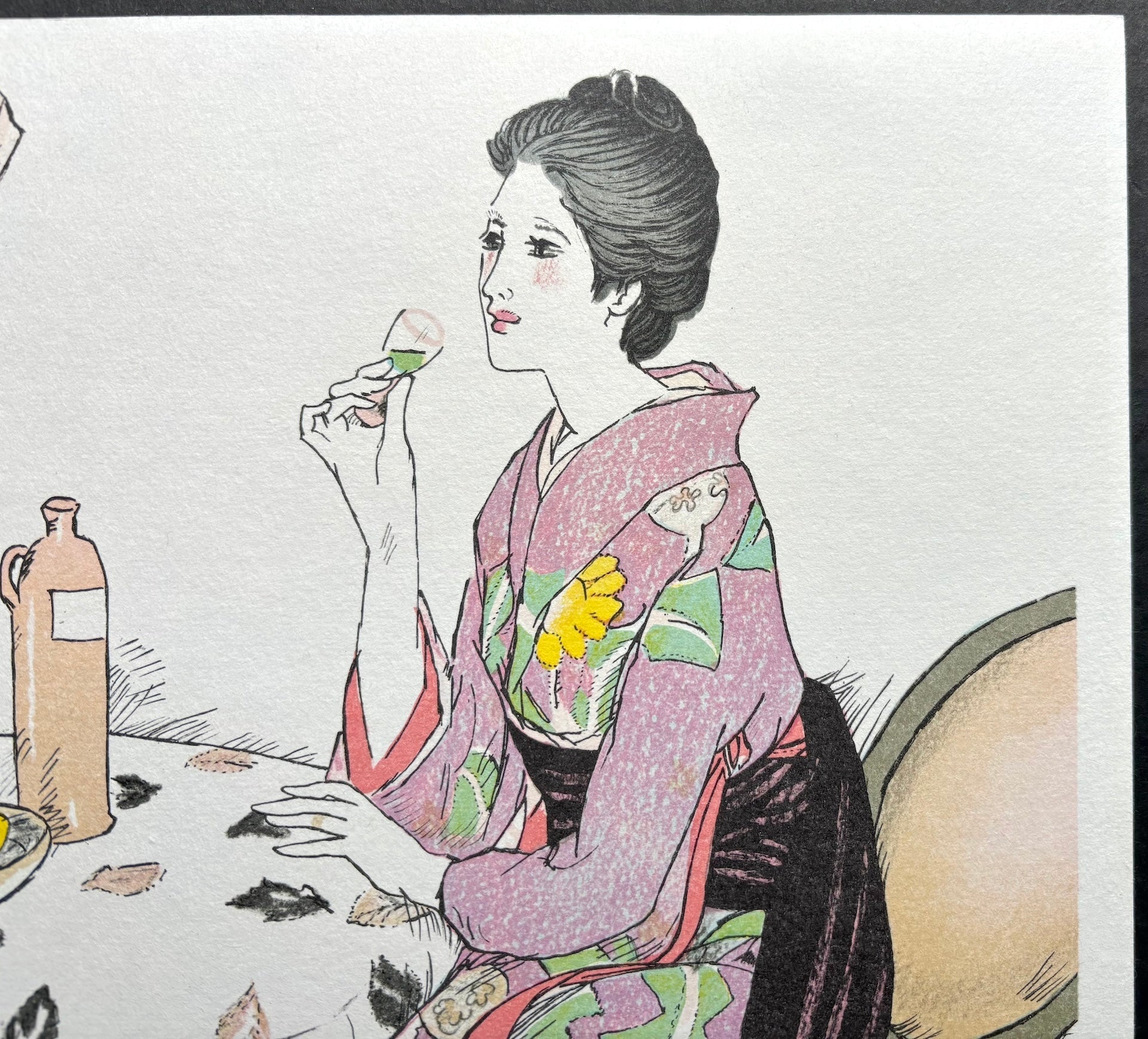  - Aoi Sake (Blue LIquor), Limited edition - SAKURA FINE ART