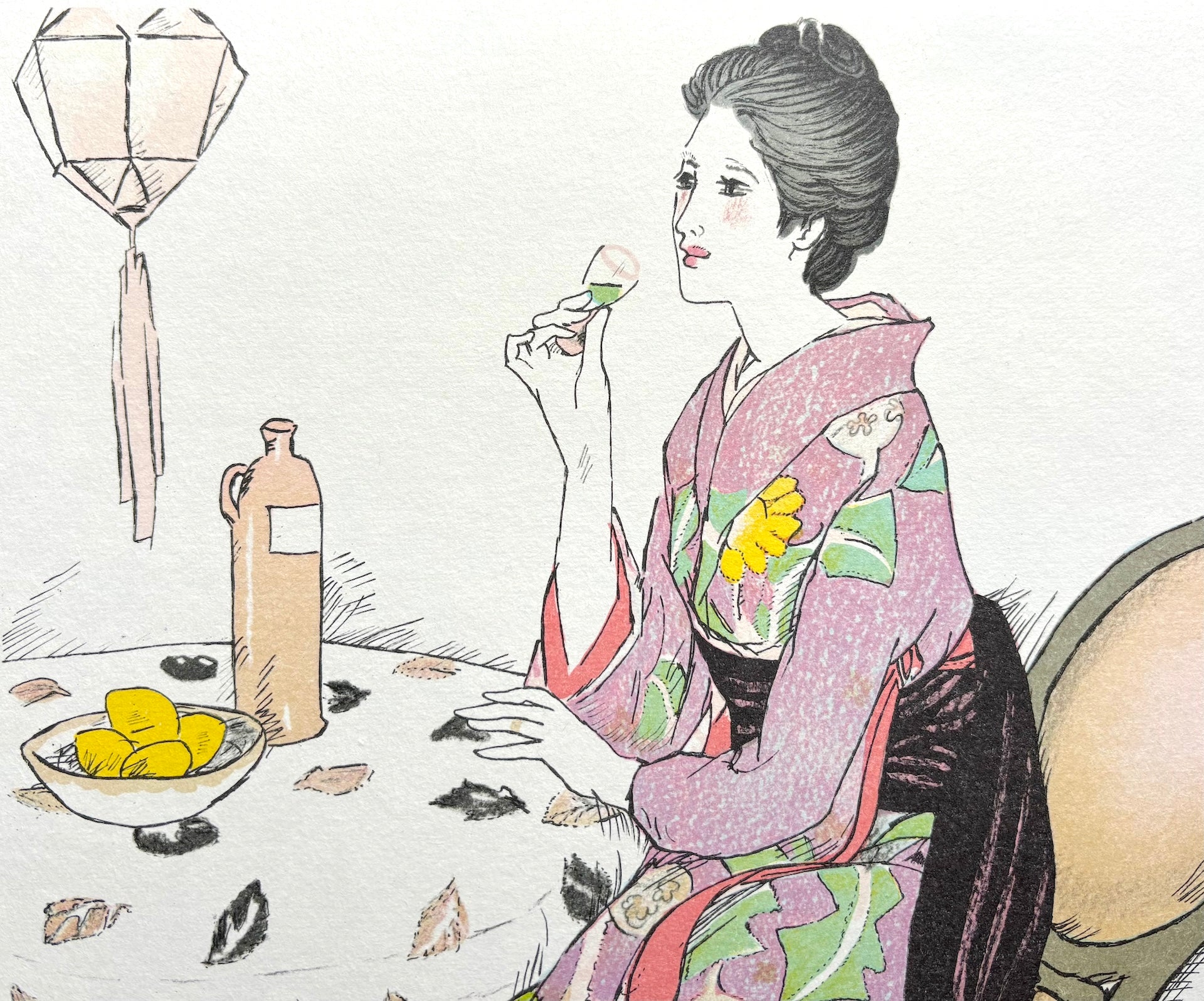 - Aoi Sake (Blue LIquor), Limited edition - SAKURA FINE ART