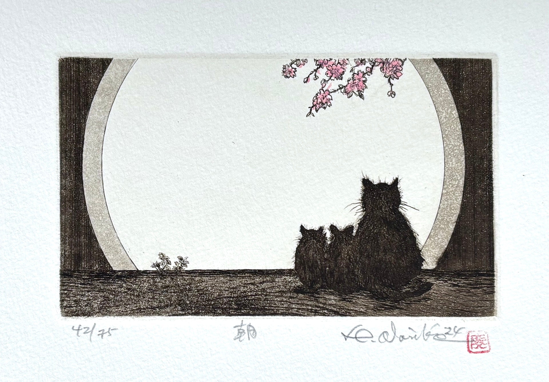  - Asa (Cats in the Morning) - SAKURA FINE ART