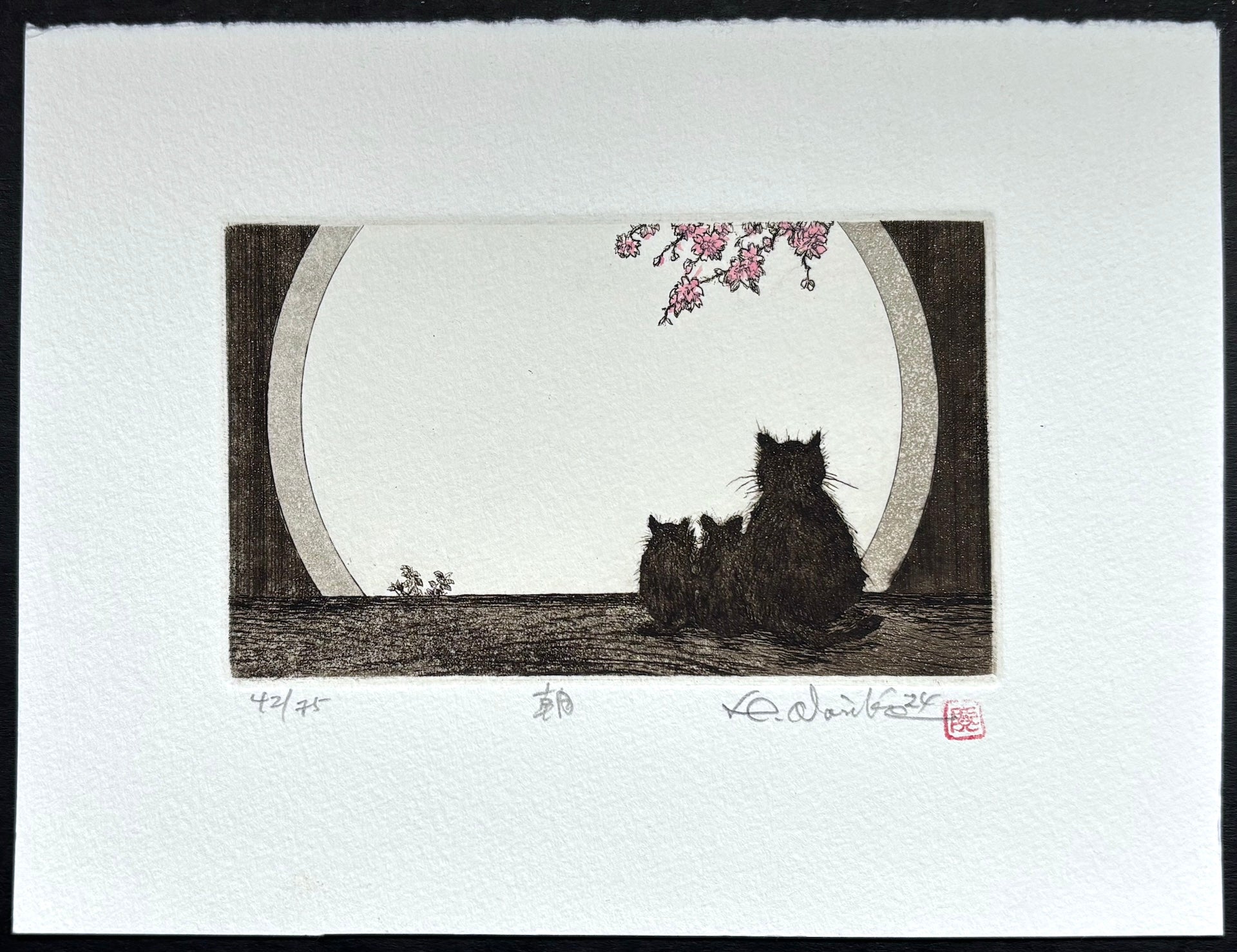  - Asa (Cats in the Morning) - SAKURA FINE ART