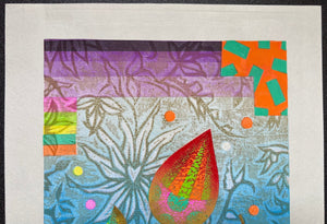  - Asian na blue to Kinomi (Asian Blue and Nuts) - Mitsuru Hiraki - SAKURA FINE ART