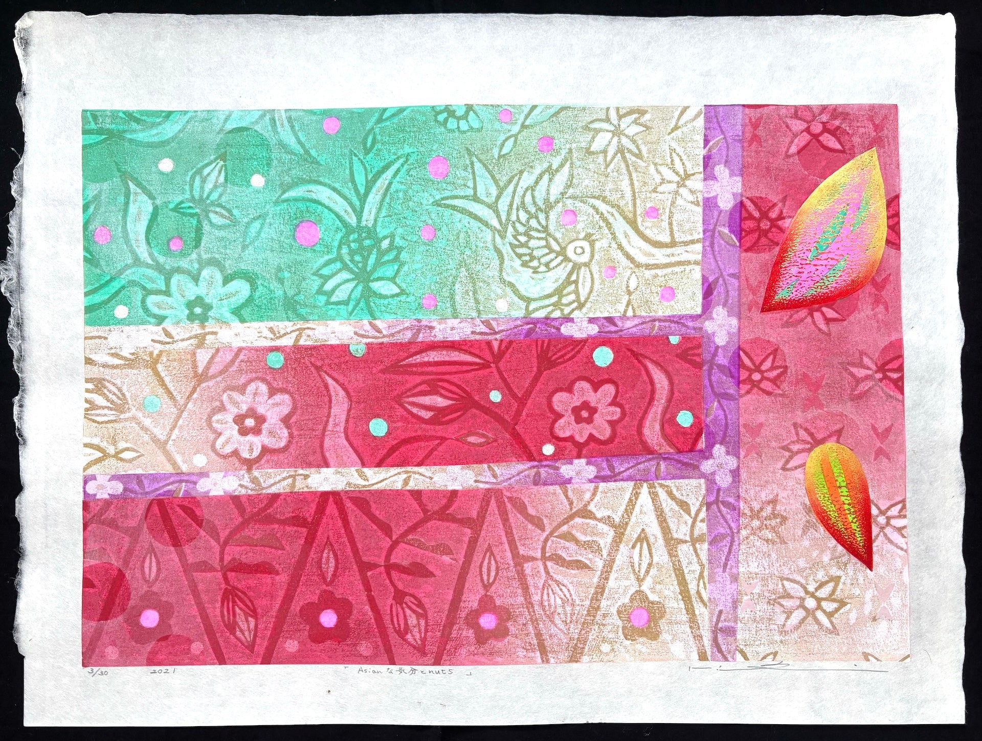  - Asian na Kibun to Nuts– (Asian Vibe and Nuts, from the Asian Series) - Mitsuru Hiraki - SAKURA FINE ART