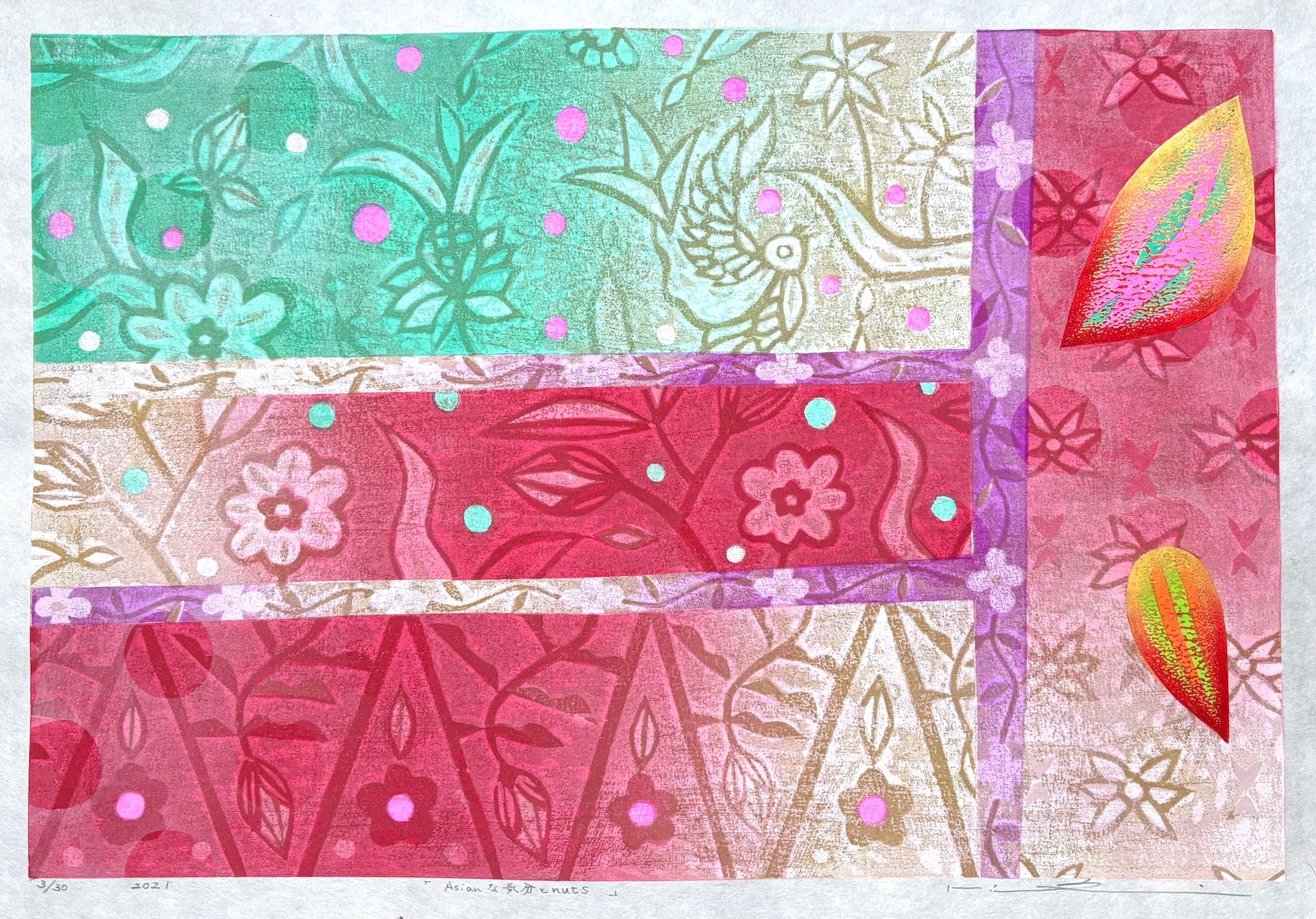  - Asian na Kibun to Nuts– (Asian Vibe and Nuts, from the Asian Series) - Mitsuru Hiraki - SAKURA FINE ART