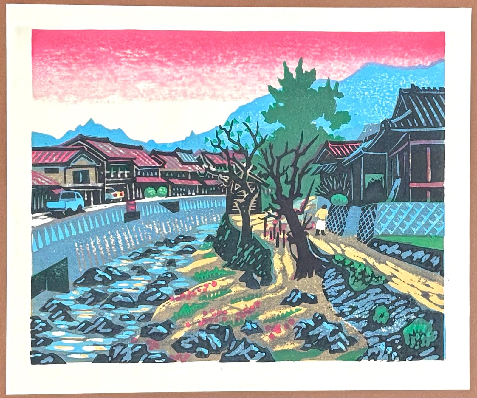 - At the Suzuhari River - Osamu Ueda - SAKURA FINE ART