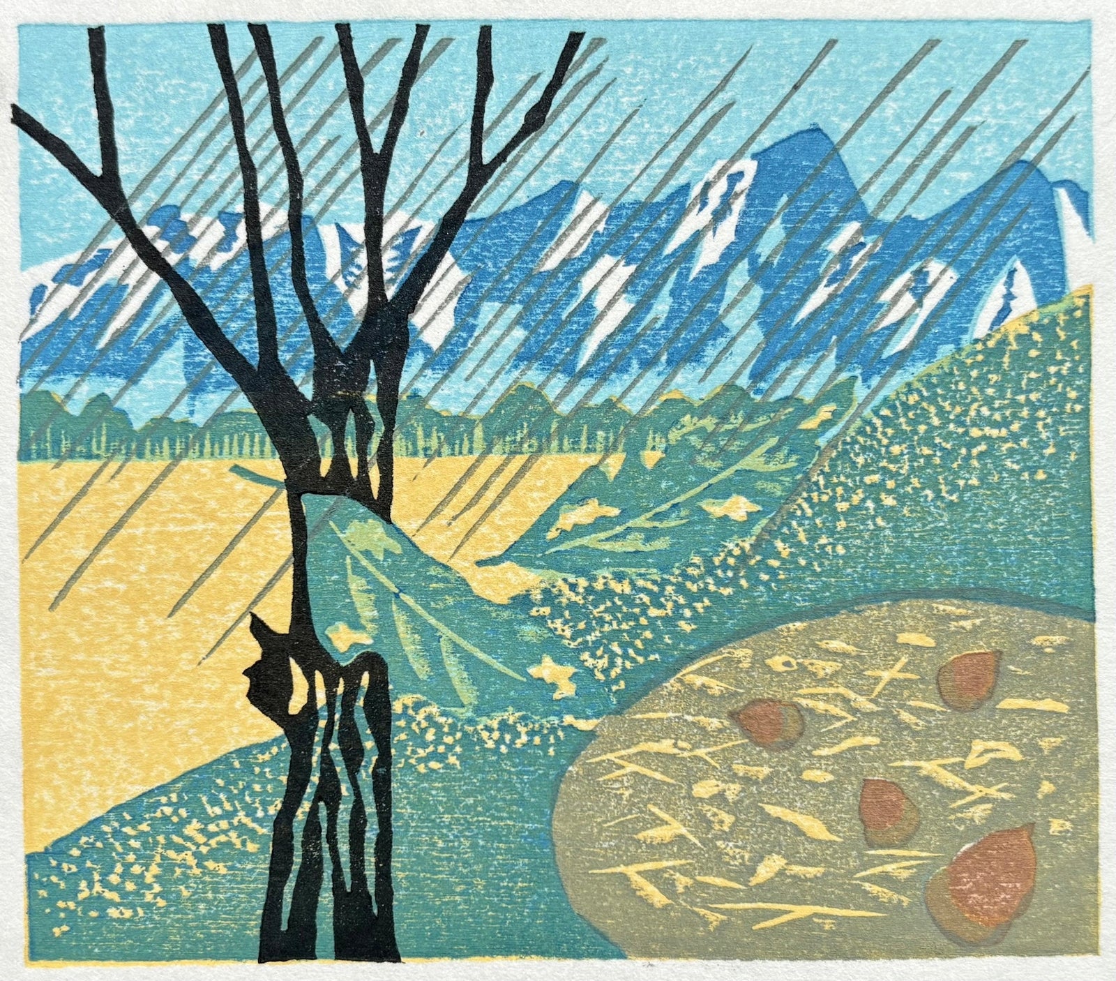  - Autumn Rain - Kozo Ohnishi - SAKURA FINE ART