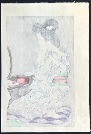  - Ayame Yukata (Iris Summer Kimono) - Kotondo Torii - SAKURA FINE ART