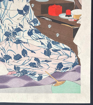- Ayame Yukata (Iris Summer Kimono) - Kotondo Torii - SAKURA FINE ART