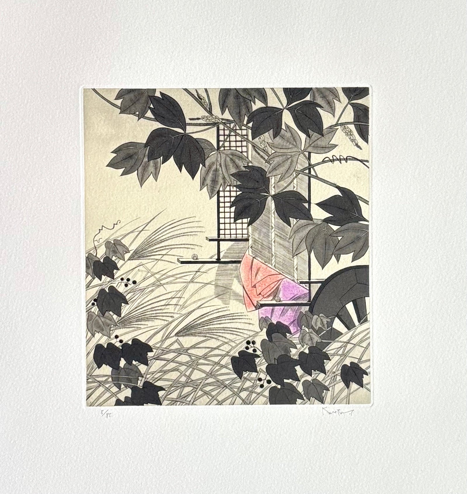  - "Azumaya” (The Eastern Cottage) from The Tale of Genji - Kaoru Saito - SAKURA FINE ART