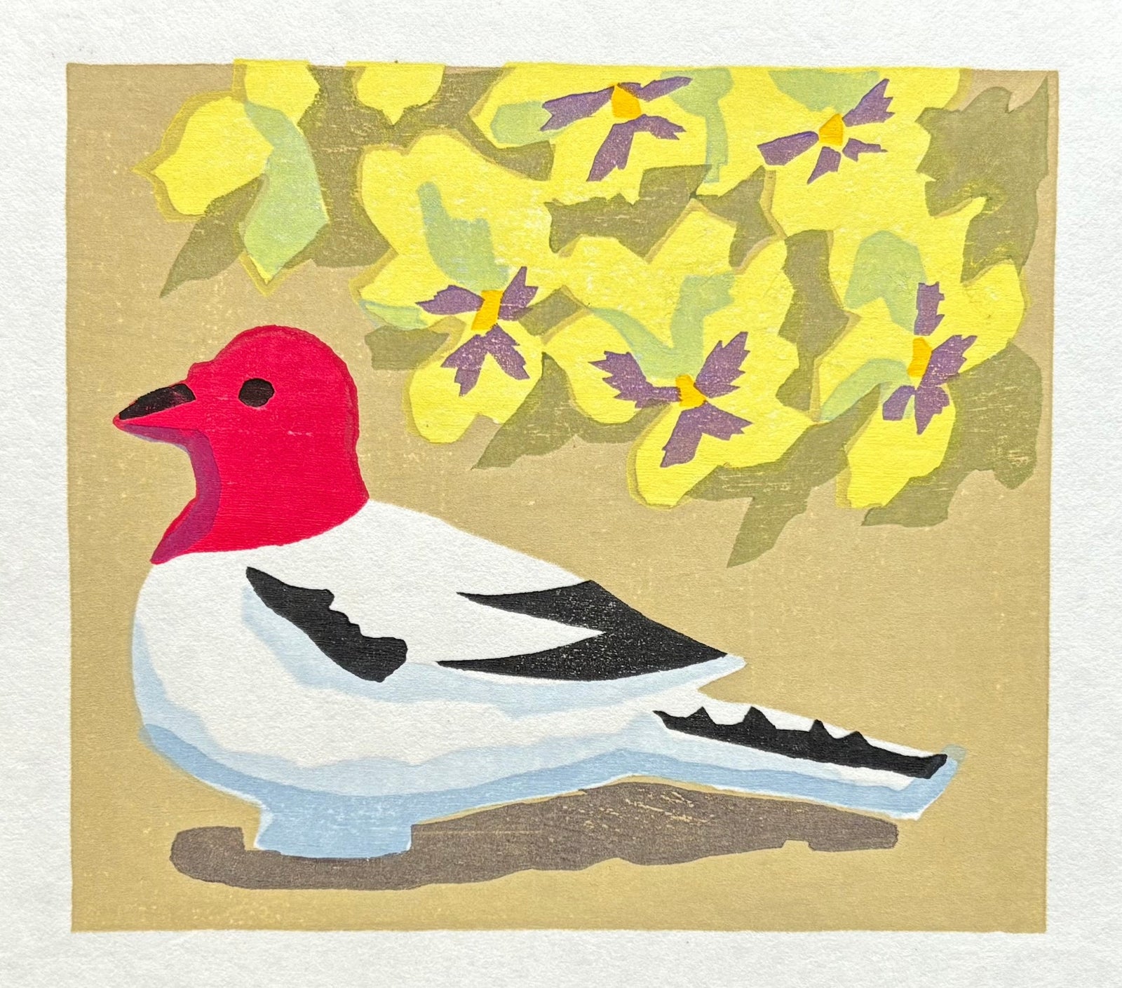  - Bird and Pansy - Yutaka Okubo - SAKURA FINE ART