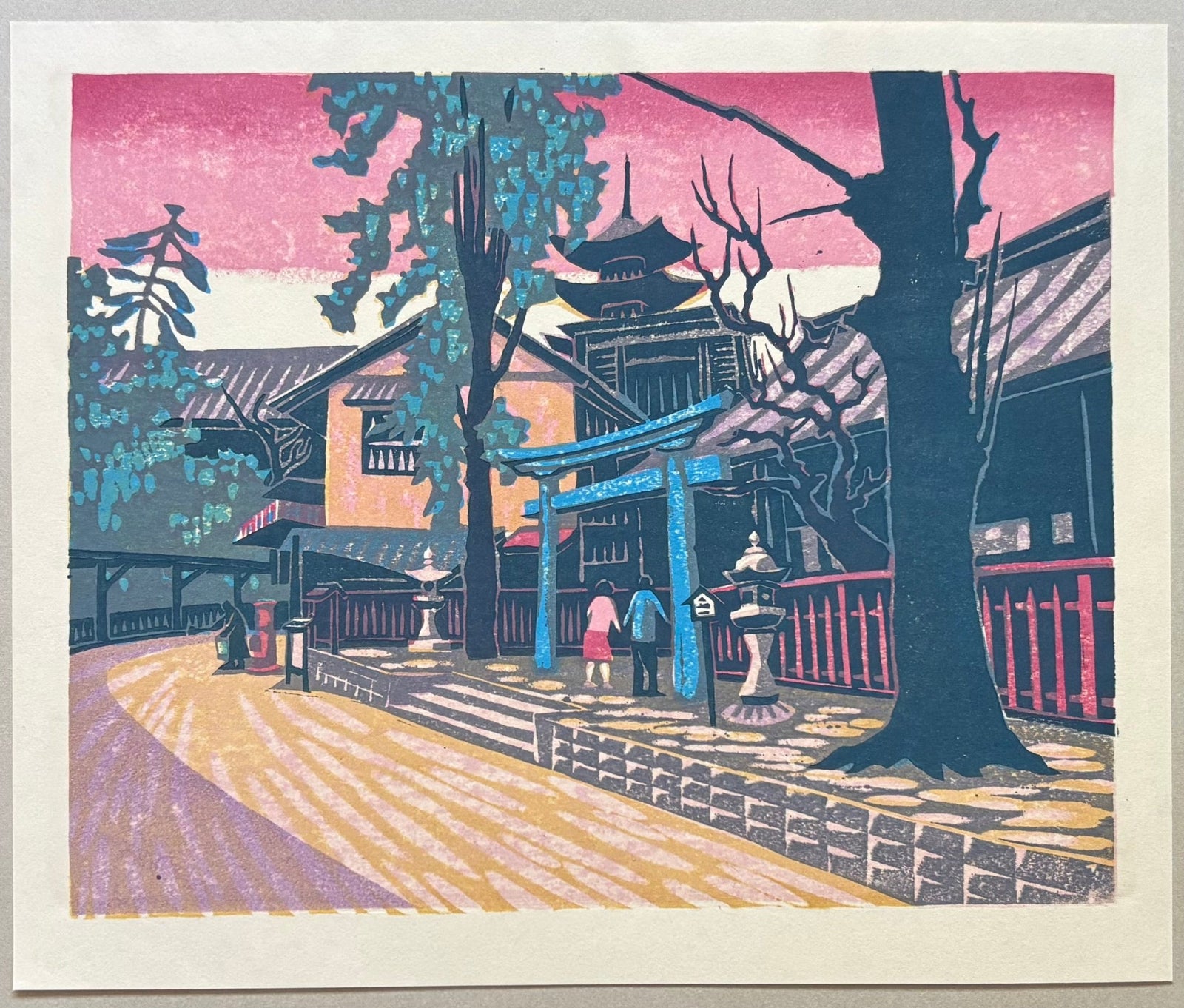  - Blue Torii Gate, Miyajima - Osamu Ueda - SAKURA FINE ART